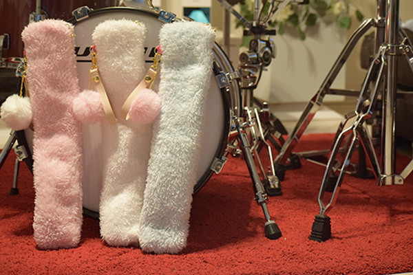 ふわモコ！スティックケース ファスナータイプ（ホワイト）