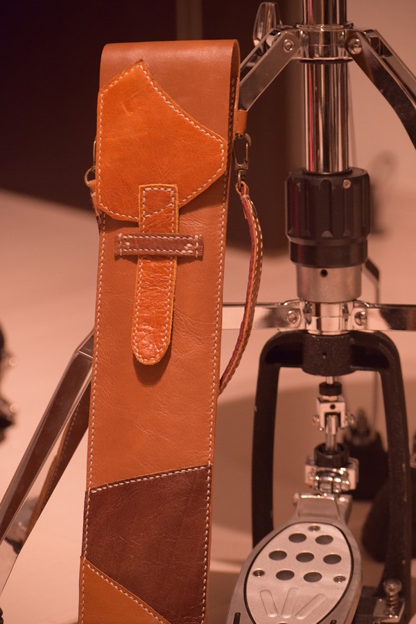 スティックケース／レザー（パッチワーク）